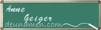 Anne Geiger Visitenkarte